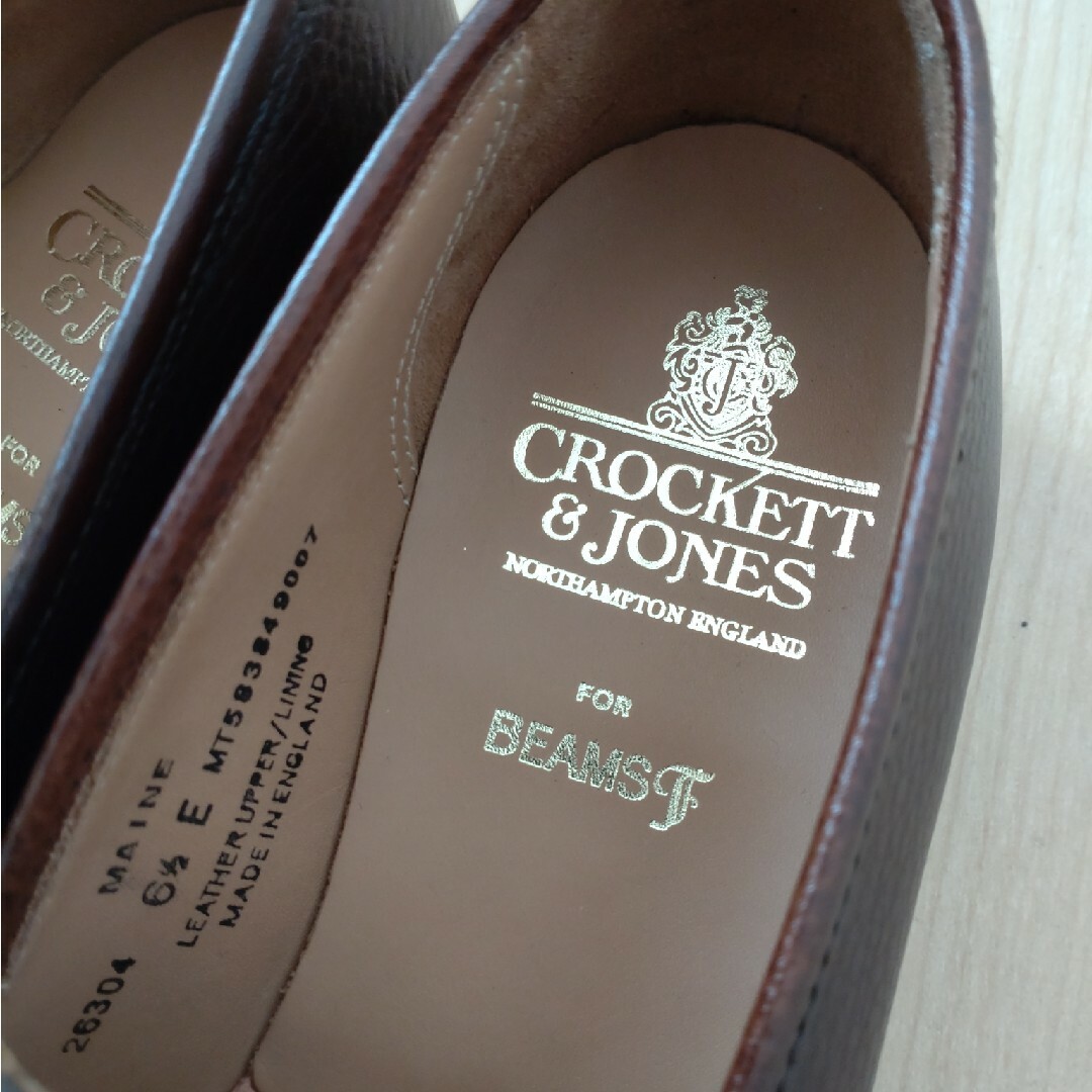 Crockett&Jones(クロケットアンドジョーンズ)のCROCKETT&JONES × BEAMS F別注 MAINE グレイン メンズの靴/シューズ(ドレス/ビジネス)の商品写真