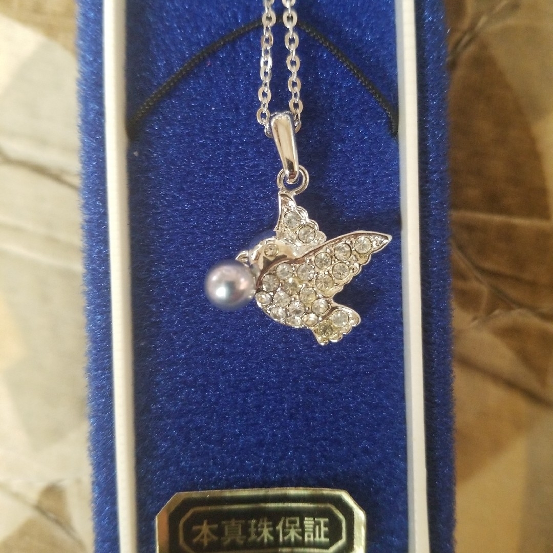 真珠ネックレス　イヤリング　ペンダントネックレス レディースのアクセサリー(ネックレス)の商品写真