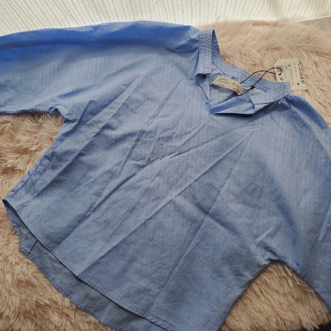 ZARA KIDS(ザラキッズ)のZARA ドルマンシャツ 110 キッズ/ベビー/マタニティのキッズ服女の子用(90cm~)(ブラウス)の商品写真