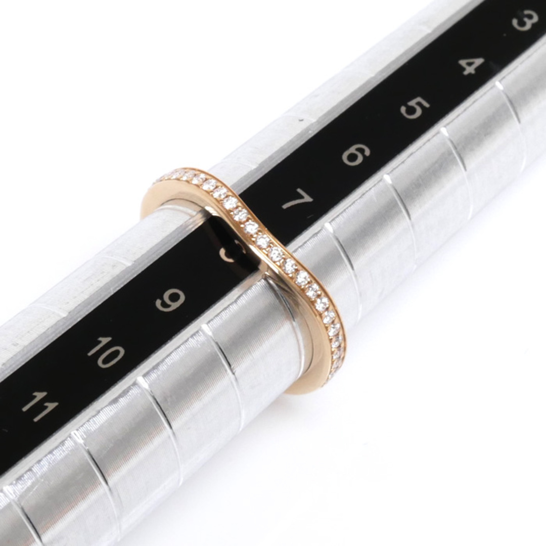 Cartier(カルティエ)のCARTIER カルティエ K18PG ピンクゴールド バレリーナカーブ ハーフエタニティ リング・指輪 B4098748 ダイヤモンド 7.5号 48 2.3g レディース【中古】【美品】 レディースのアクセサリー(リング(指輪))の商品写真