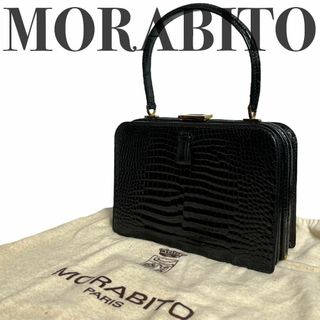 モラビト(MORABITO)の新品同様 モラビト MORABITO シャイニングクロコ ハンドバッグ(ハンドバッグ)