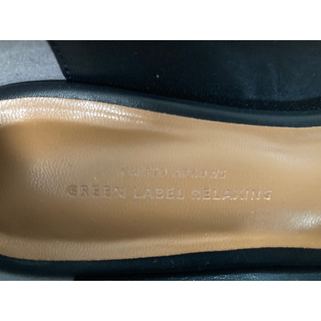 UNITED ARROWS green label relaxing(ユナイテッドアローズグリーンレーベルリラクシング)のポインテッドフラットシューズ 1.5cmヒール ブラック / 23.5cm レディースの靴/シューズ(ハイヒール/パンプス)の商品写真