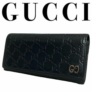 グッチ(Gucci)の美品 GUCCI グッチ 長財布 シマ ドリアン メンズ レディース(長財布)