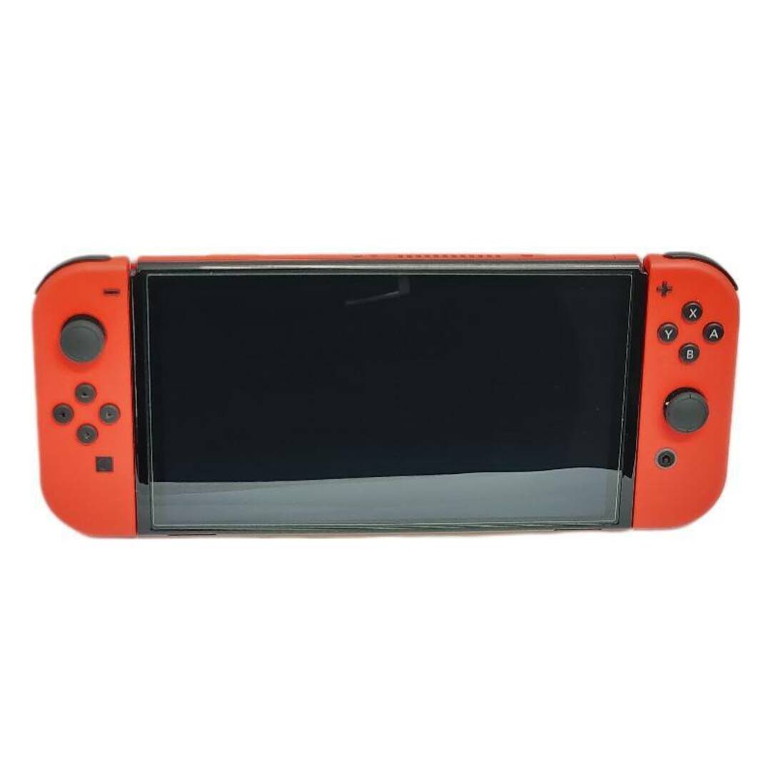 任天堂(ニンテンドウ)の任天堂 Nintendo Switch 有機EL マリオレッド HEG-S-RAAAA 付属品完備 ゲーム機 【美品】 22403K265 エンタメ/ホビーのゲームソフト/ゲーム機本体(家庭用ゲーム機本体)の商品写真