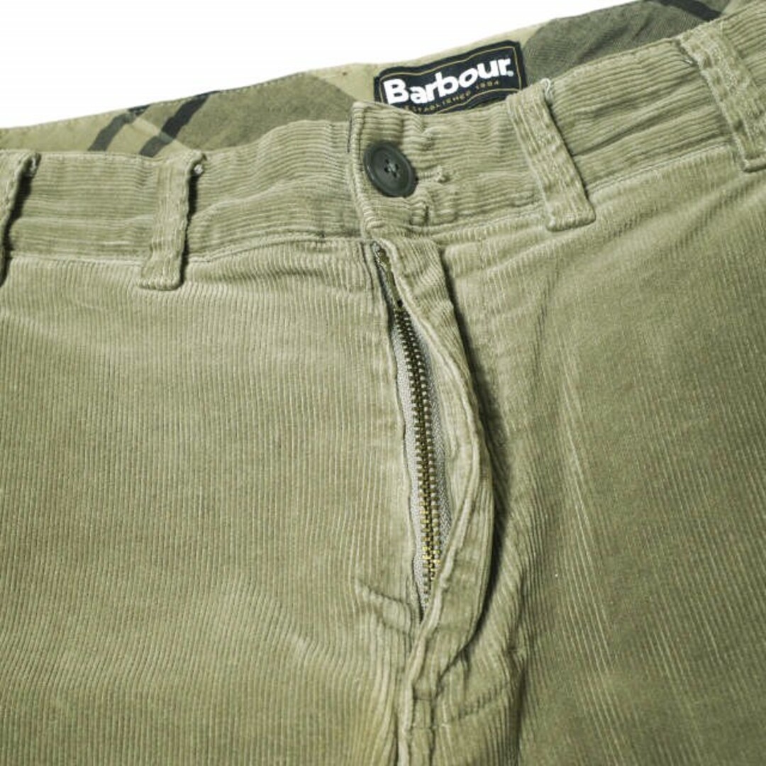 Barbour(バーブァー)のBarbour バブアー コーデュロイテーパードパンツ REGULAR FIT 2102113 W32 カーキ ストレッチ ボトムス【中古】【Barbour】 メンズのパンツ(その他)の商品写真