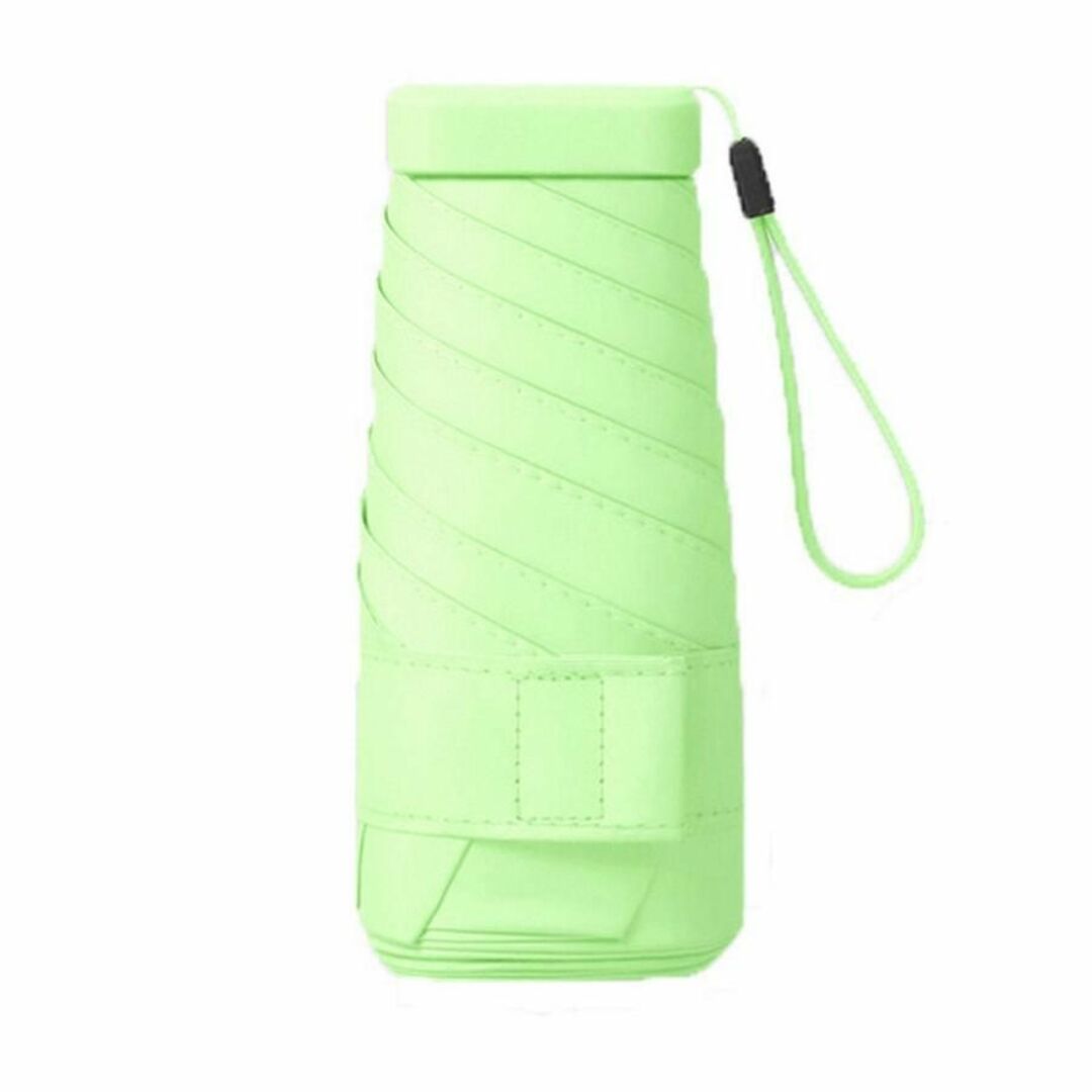 折りたたみ傘 グリーン UPF50+ 晴雨兼用 コンパクト パラソル レディース レディースのファッション小物(傘)の商品写真
