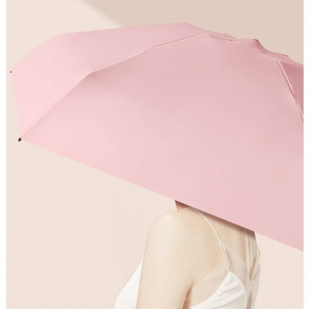 折りたたみ傘 グリーン UPF50+ 晴雨兼用 コンパクト パラソル レディース レディースのファッション小物(傘)の商品写真