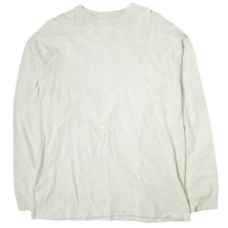 スティーブンアラン(steven alan)のSteven Alan スティーブンアラン 日本製 MICRO TOP BORDER LONG SLEEVE TEE BOX ボーダーロングスリーブTシャツ 8112-241-0251 L ナチュラル 長袖 クルーネック トップス【中古】【Steven Alan】(Tシャツ/カットソー(七分/長袖))