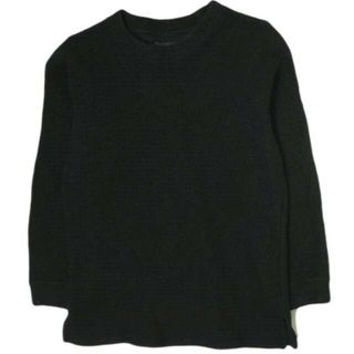 ゼロエイトサーカス(08sircus)の08sircus ゼロエイトサーカス 日本製 wool pile boa crew neck 圧縮ウール パイルボアクルーネック S17AM-CS02 4 ブラック セーター プルオーバー ニット トップス【中古】【08sircus】(ニット/セーター)