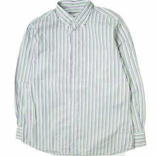 INDIVIDUALIZED SHIRTS - INDIVIDUALIZED SHIRTS インディビジュアライズドシャツ アメリカ製 BEAMSカスタムオーダー限定 マルチストライプBDシャツ 151/2(オーダーサイズ) Murti 長袖 ボタンダウン トップス【中古】【INDIVIDUALIZED SHIRTS】