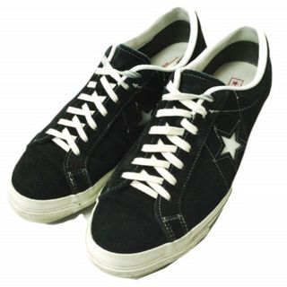 コンバース(CONVERSE)のCONVERSE コンバース 日本製 ONE STAR J SUEDE ワンスタージャパンスエード 32356911 US8.5(27cm) BLACK MADE IN JAPAN ローカット スニーカー シューズ【中古】【CONVERSE】(スニーカー)