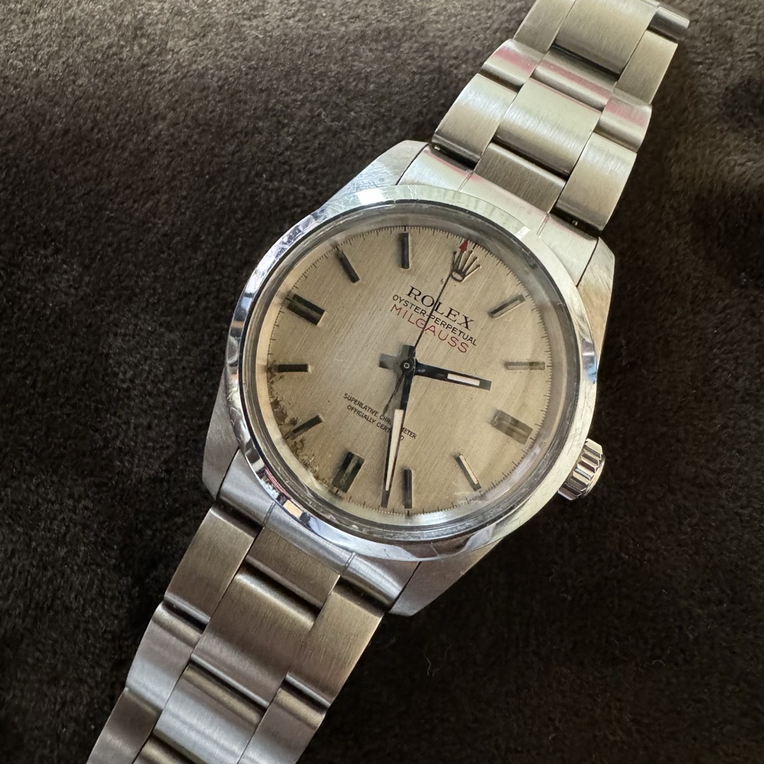 ROLEX(ロレックス)のロレックス　純正　ミルガウス　1019文字盤 メンズの時計(腕時計(アナログ))の商品写真