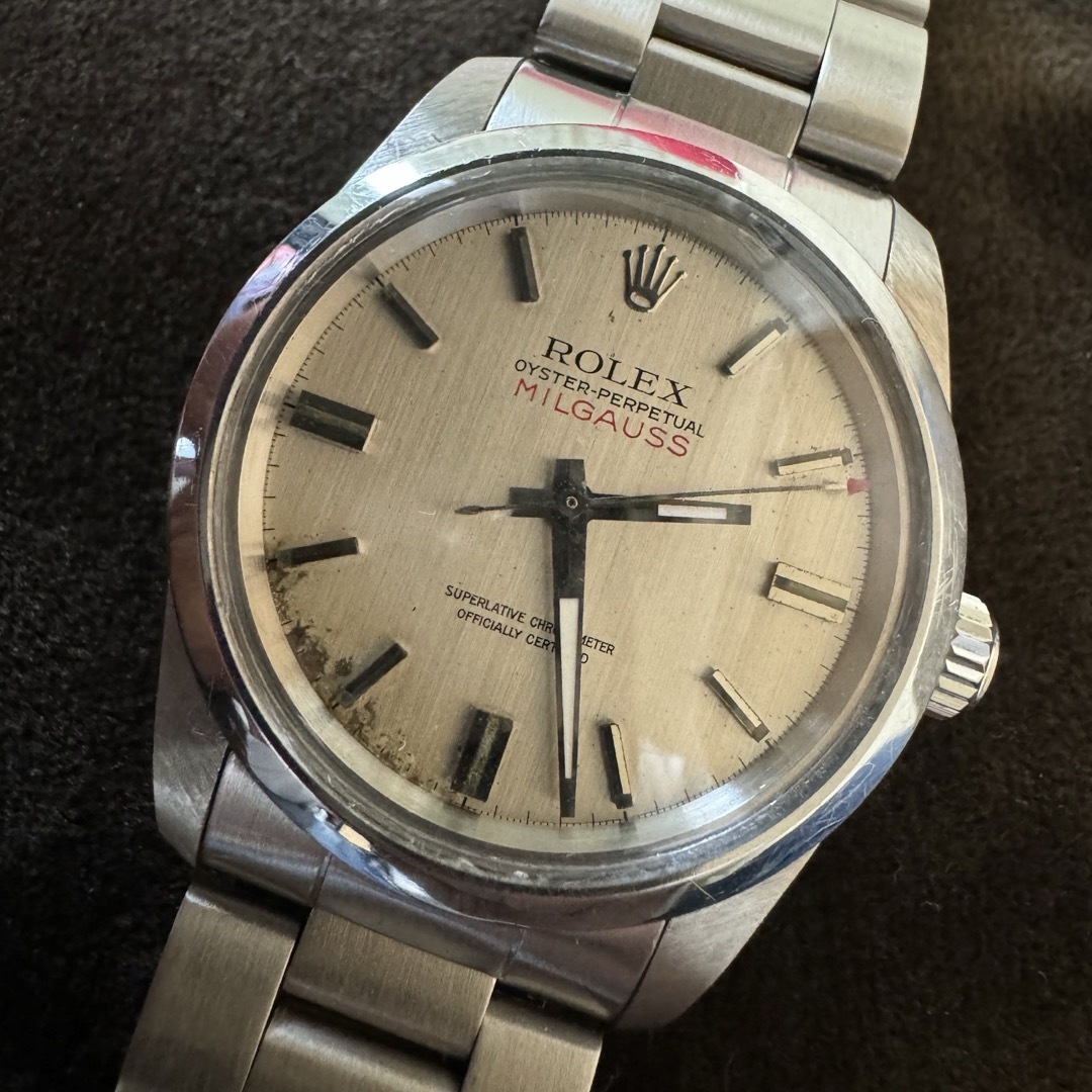 ROLEX(ロレックス)のロレックス　純正　ミルガウス　1019文字盤 メンズの時計(腕時計(アナログ))の商品写真