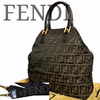 フェンディ(FENDI)の美品 FENDI フェンディ トートバッグ ショルダーバッグ ズッカ 2way(ショルダーバッグ)