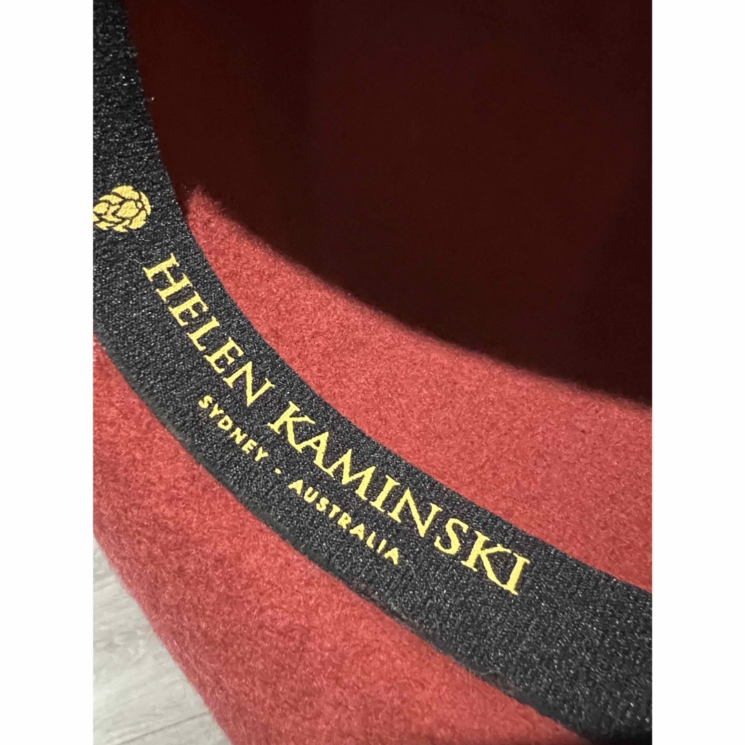 HELEN KAMINSKI(ヘレンカミンスキー)のヘレンカミンスキー　圧縮ウールくすみ赤ハット レディースの帽子(ハット)の商品写真