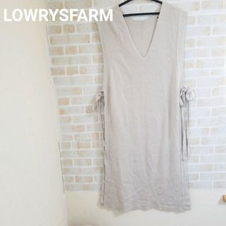 LOWRYS FARM - LOWRYSFARM サイドリボンロングベスト