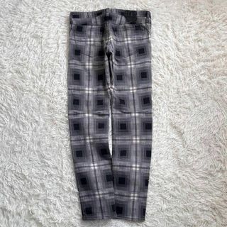 ナンバーナイン(NUMBER (N)INE)の【美品・宮下期】ナンバーナイン　PAIN スキニーパンツ　 07AW チェック柄(デニム/ジーンズ)