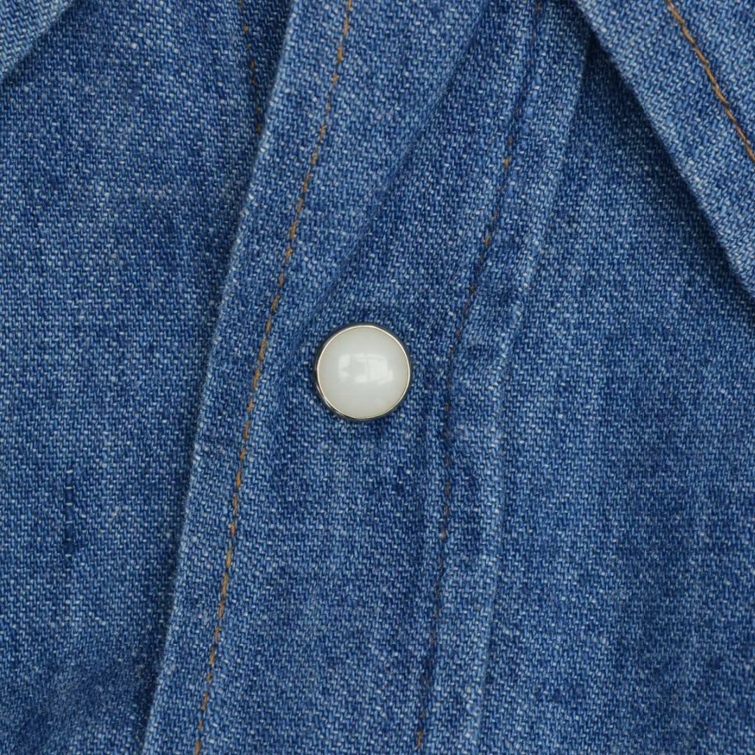Wrangler - 【WRANGLER】70s 27MW デニムウエスタン長袖シャツの Wrangler - 【WRANGLER】70s 27MW デニムウエスタン長袖シャツの