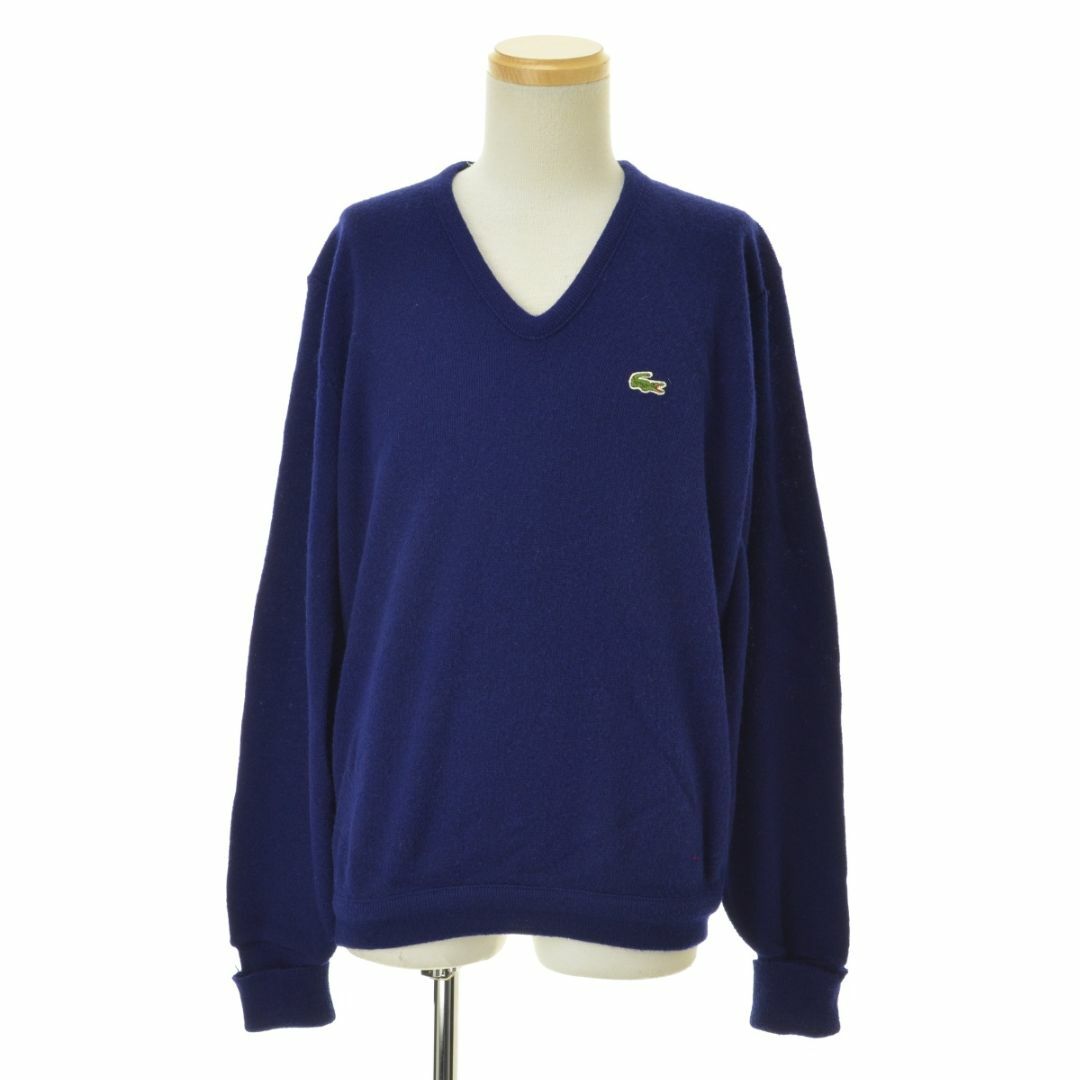 LACOSTE(ラコステ)の【IZODLACOSTE】70s 糸巻きタグ Vネックアクリル長袖ニットセーター メンズのトップス(ニット/セーター)の商品写真