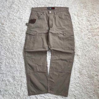 ラングラー(Wrangler)の【美品】ラングラー RIGGS ワーク ペインター パンツ　ワイド　ダブルニー(ワークパンツ/カーゴパンツ)