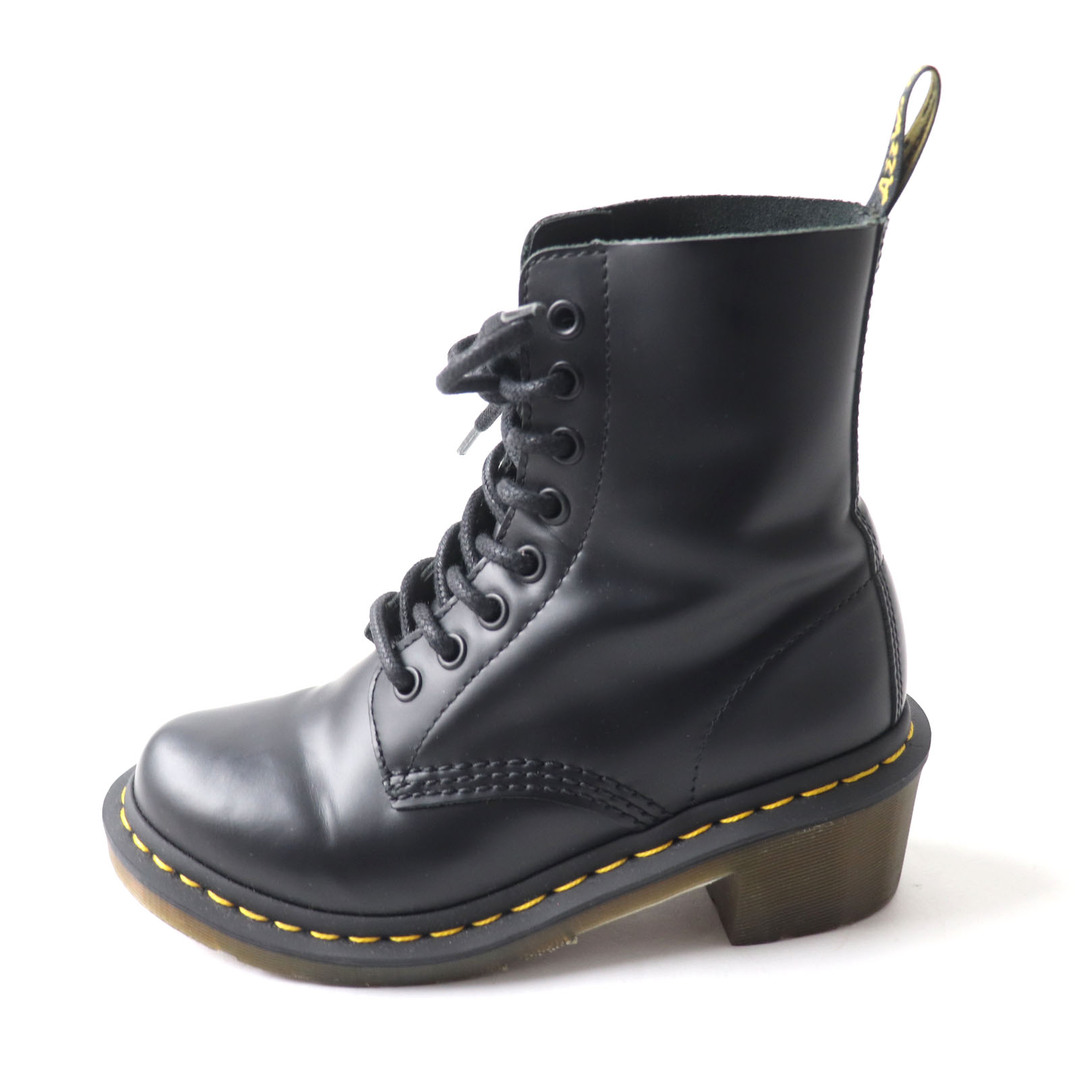 Dr.Martens(ドクターマーチン)の美品 Dr.Martens ドクターマーチン 14638003 CLEMENCY クレメンシー レザー レースアップ チャンキーヒール ショートブーツ ブラック 3UK 箱付き レディース レディースの靴/シューズ(ブーツ)の商品写真