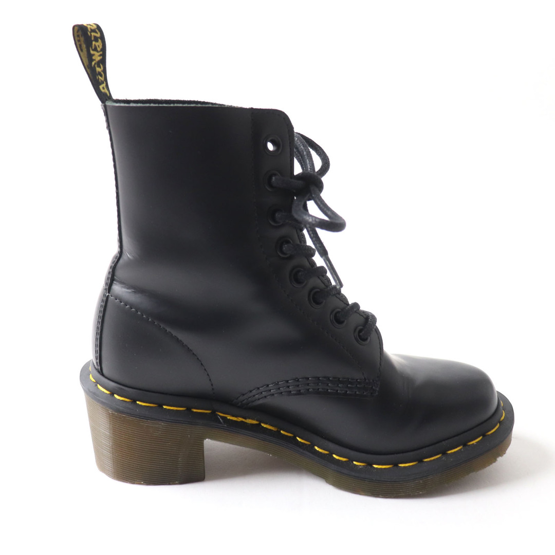 Dr.Martens(ドクターマーチン)の美品 Dr.Martens ドクターマーチン 14638003 CLEMENCY クレメンシー レザー レースアップ チャンキーヒール ショートブーツ ブラック 3UK 箱付き レディース レディースの靴/シューズ(ブーツ)の商品写真