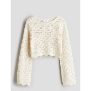 エイチアンドエム(H&M)のh&m   ポインテルニットセーター　キッズ160/165サイズ(ニット/セーター)