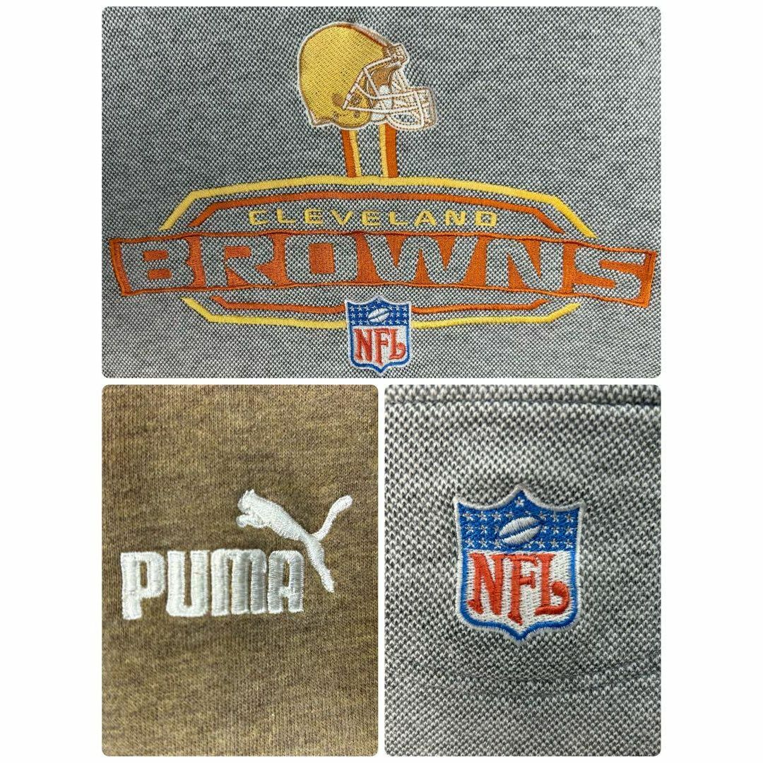 PUMA(プーマ)のプーマ NFL 刺繍ロゴ 刺繍チームロゴ ブラウンズ 太アーム スウェットXXL メンズのトップス(スウェット)の商品写真