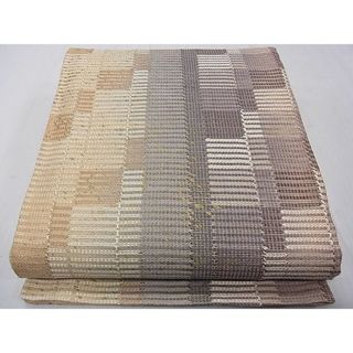 平和屋1■六通柄袋帯　間道　金糸　逸品　1fb2517(帯)