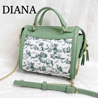 ダイアナ(DIANA)の未使用 DIANA  オリジナルアート柄ミニボストン チェーン ショルダーバッグ(ショルダーバッグ)