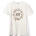 MAX MARA Tシャツ ELMO 刺繍ロゴ 半袖シャツ クルーネック