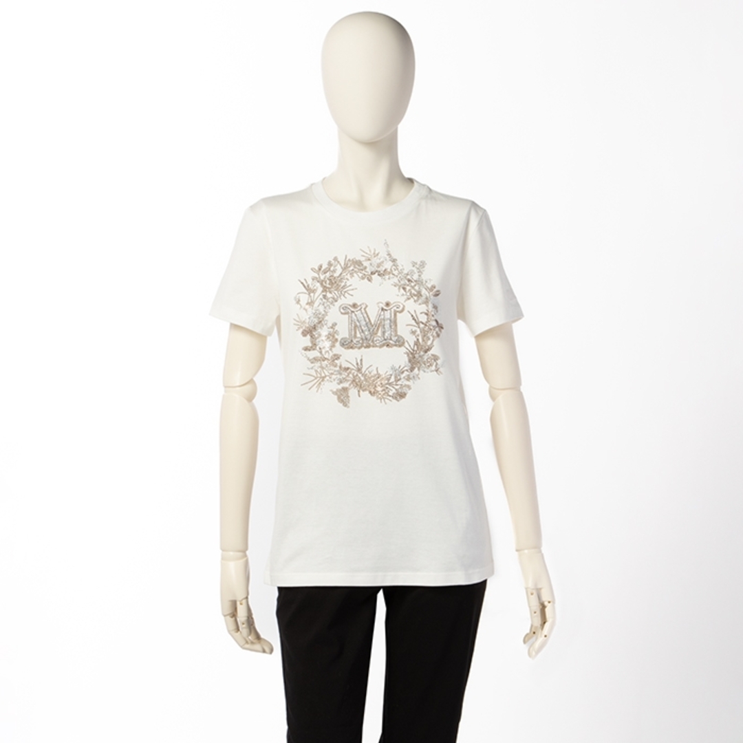 Max Mara - マックスマーラ MAX MARA Tシャツ ELMO 刺繍ロゴ Max Mara - マックスマーラ MAX MARA Tシャツ ELMO 刺繍ロゴ