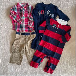 ラルフローレン(Ralph Lauren)のラルフローレン4点セット(6M,9M)(ロンパース)