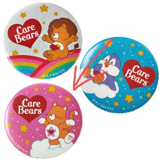 CareBears - PLAZA・MINiPLA限定プレゼント ケアベア グリッターミラー　ピンク