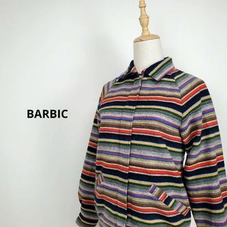 BARBICレディースM長袖マルチボーダージャンパー(ブルゾン)