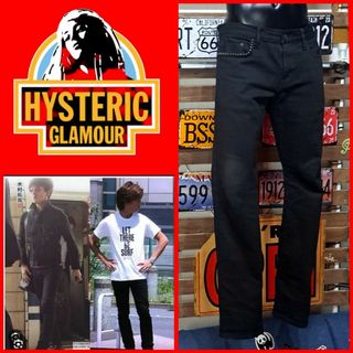 HYSTERIC GLAMOUR - キムタク着　ヒステリックグラマー　ストレッチ　ブラックデニム　32 XL