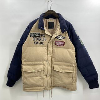 VAN Jacket - 希少 VAN JACKET ダウンジャケット ワッペン  刺繍ロゴ  ビンテージ