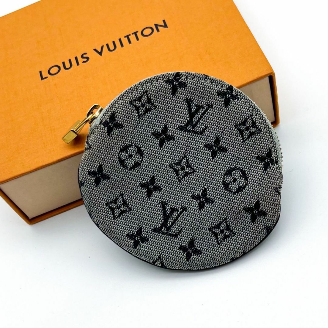 LOUIS VUITTON(ルイヴィトン)の【極美品】 ルイヴィトン ポルトモネロン モノグラムミニ　ブルー　 小銭入れ レディースのファッション小物(コインケース)の商品写真