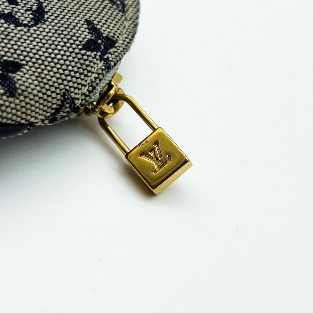 LOUIS VUITTON(ルイヴィトン)の【極美品】 ルイヴィトン ポルトモネロン モノグラムミニ　ブルー　 小銭入れ レディースのファッション小物(コインケース)の商品写真