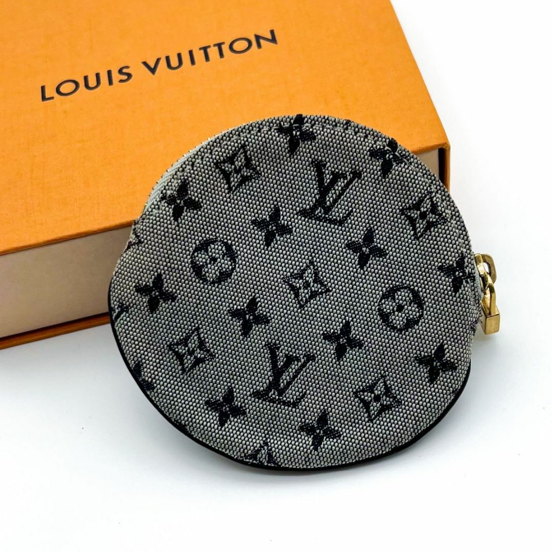 LOUIS VUITTON(ルイヴィトン)の【極美品】 ルイヴィトン ポルトモネロン モノグラムミニ　ブルー　 小銭入れ レディースのファッション小物(コインケース)の商品写真