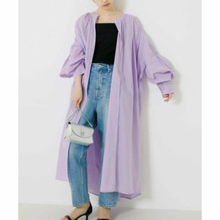 アーバンリサーチ(URBAN RESEARCH)の【LILAC】コットンボイルギャザーシャツワンピース(ロングワンピース/マキシワンピース)