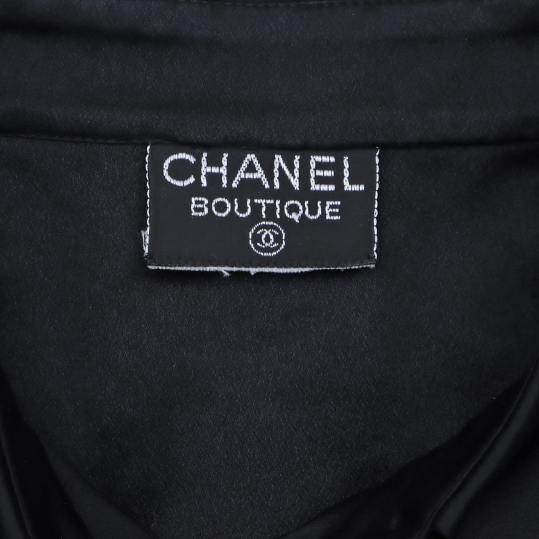 CHANEL(シャネル)のシャネル CHANEL ココマークボタン  1990年 ブラウス シルク レディースのトップス(シャツ/ブラウス(長袖/七分))の商品写真