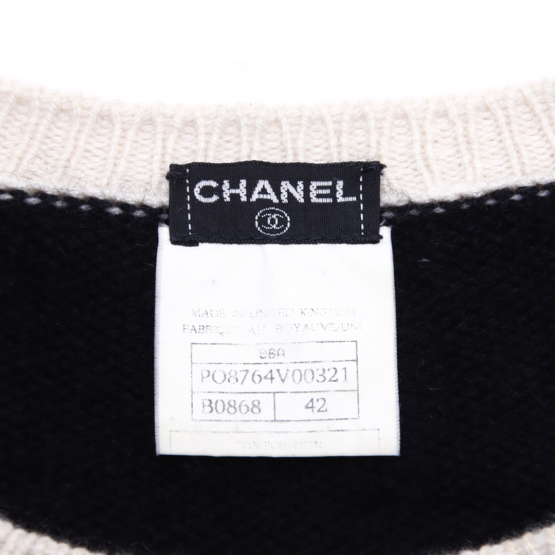 CHANEL(シャネル)のシャネル CHANEL ココマーク ニット サイズ42 1996年 セーター カシミヤ レディースのトップス(ニット/セーター)の商品写真