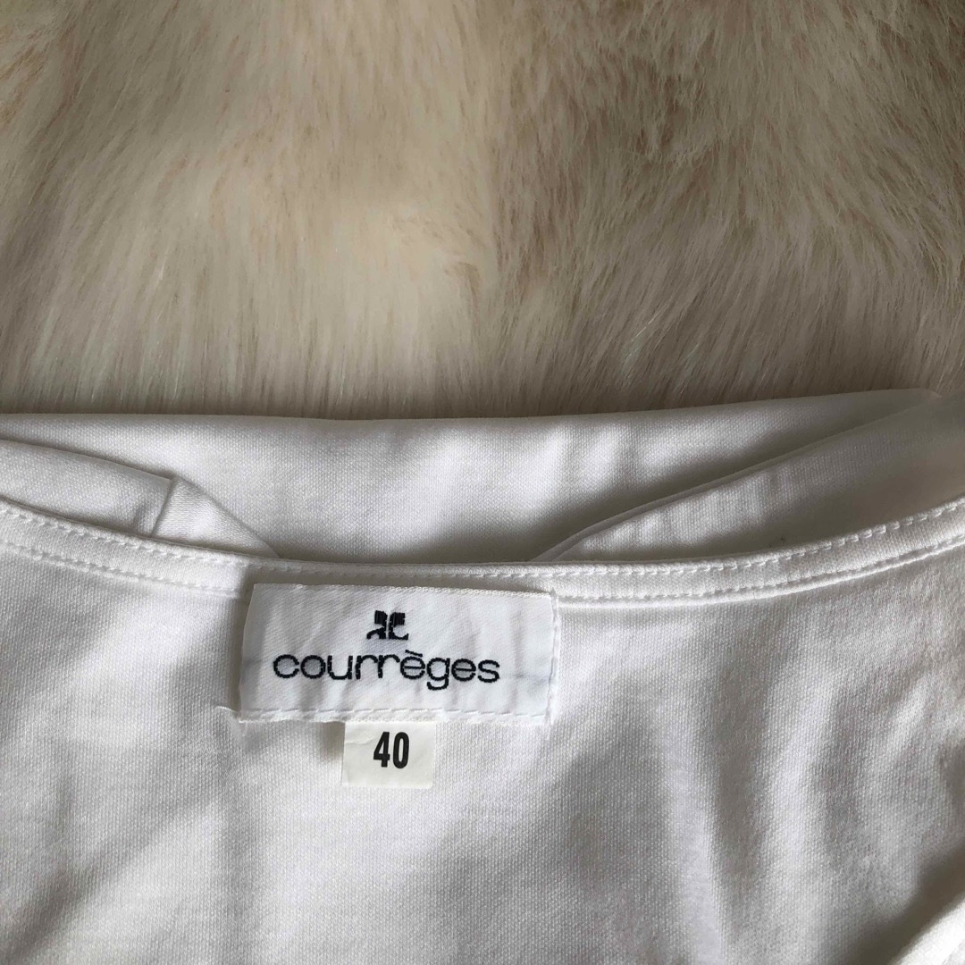 Lochie(ロキエ)のcourreges logo t🩷 レディースのトップス(Tシャツ(半袖/袖なし))の商品写真