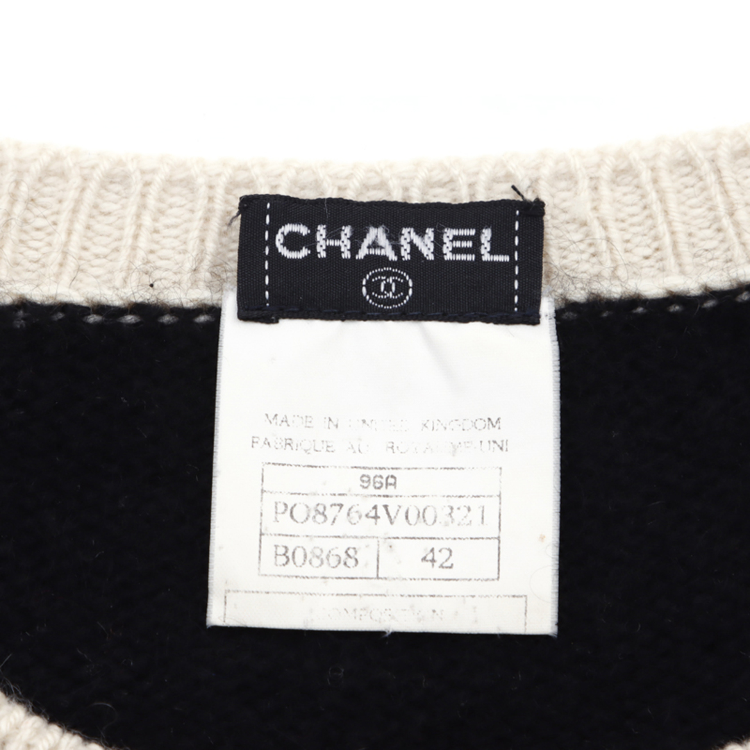 CHANEL(シャネル)のシャネル CHANEL ココマーク  サイズ42  1996年 ニット カシミヤ レディースのトップス(ニット/セーター)の商品写真