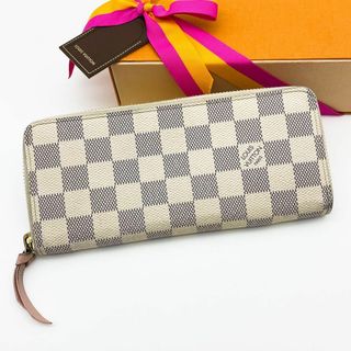 ルイヴィトン(LOUIS VUITTON)のルイヴィトン　ダミエアズール　クレマンス　ローズバレリーヌ　長財布(財布)