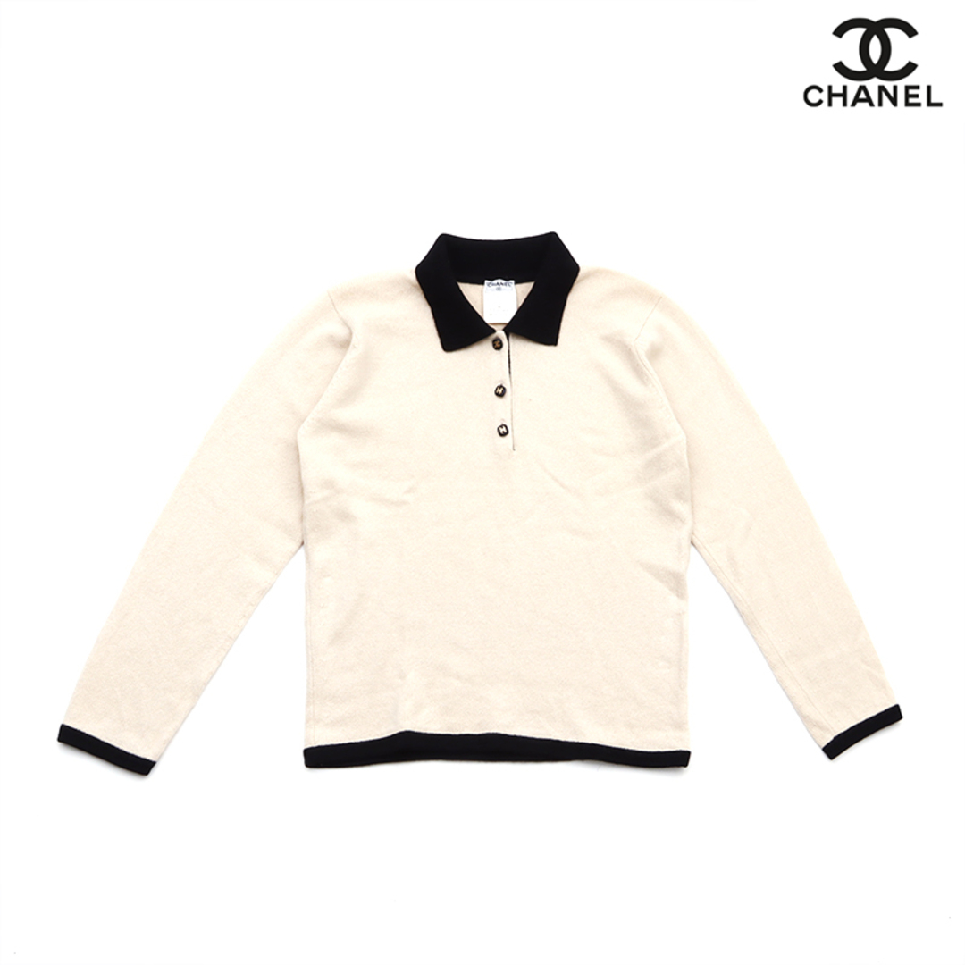 CHANEL - シャネル CHANEL ココボタン サイズ42 1996年 ポロシャツ CHANEL - シャネル CHANEL ココボタン サイズ42 1996年 ポロシャツ