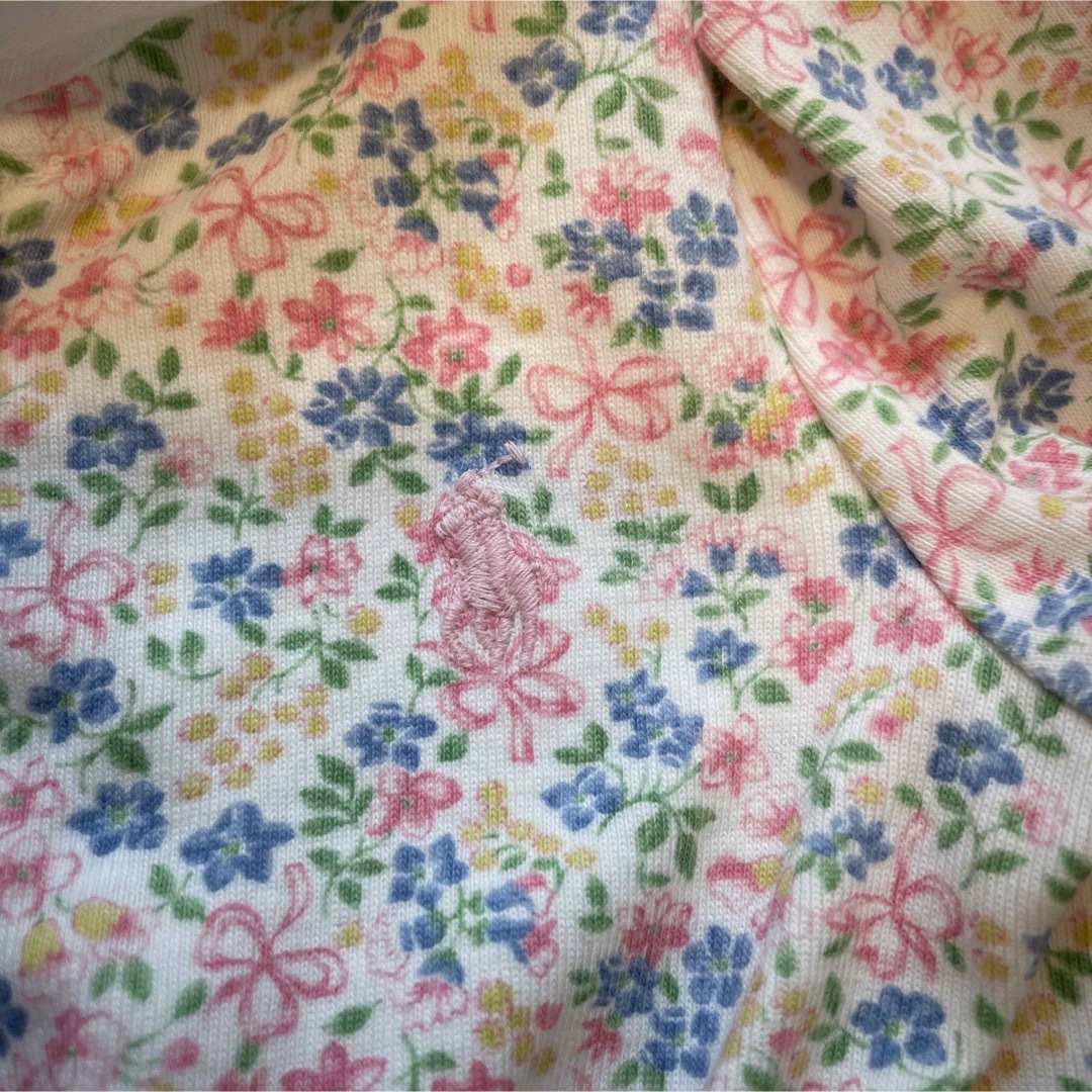 花柄　ロンパース　2枚セット キッズ/ベビー/マタニティのベビー服(~85cm)(ロンパース)の商品写真