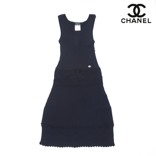シャネル(CHANEL)のシャネル CHANEL スリーブレス ニット サイズ38 2007年 ドレス レーヨン(その他ドレス)