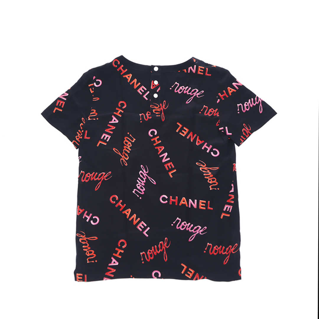 CHANEL(シャネル)のシャネル CHANEL ロゴシャツ サイズ40 2010年 半袖Ｔシャツ シルク レディースのトップス(Tシャツ(半袖/袖なし))の商品写真